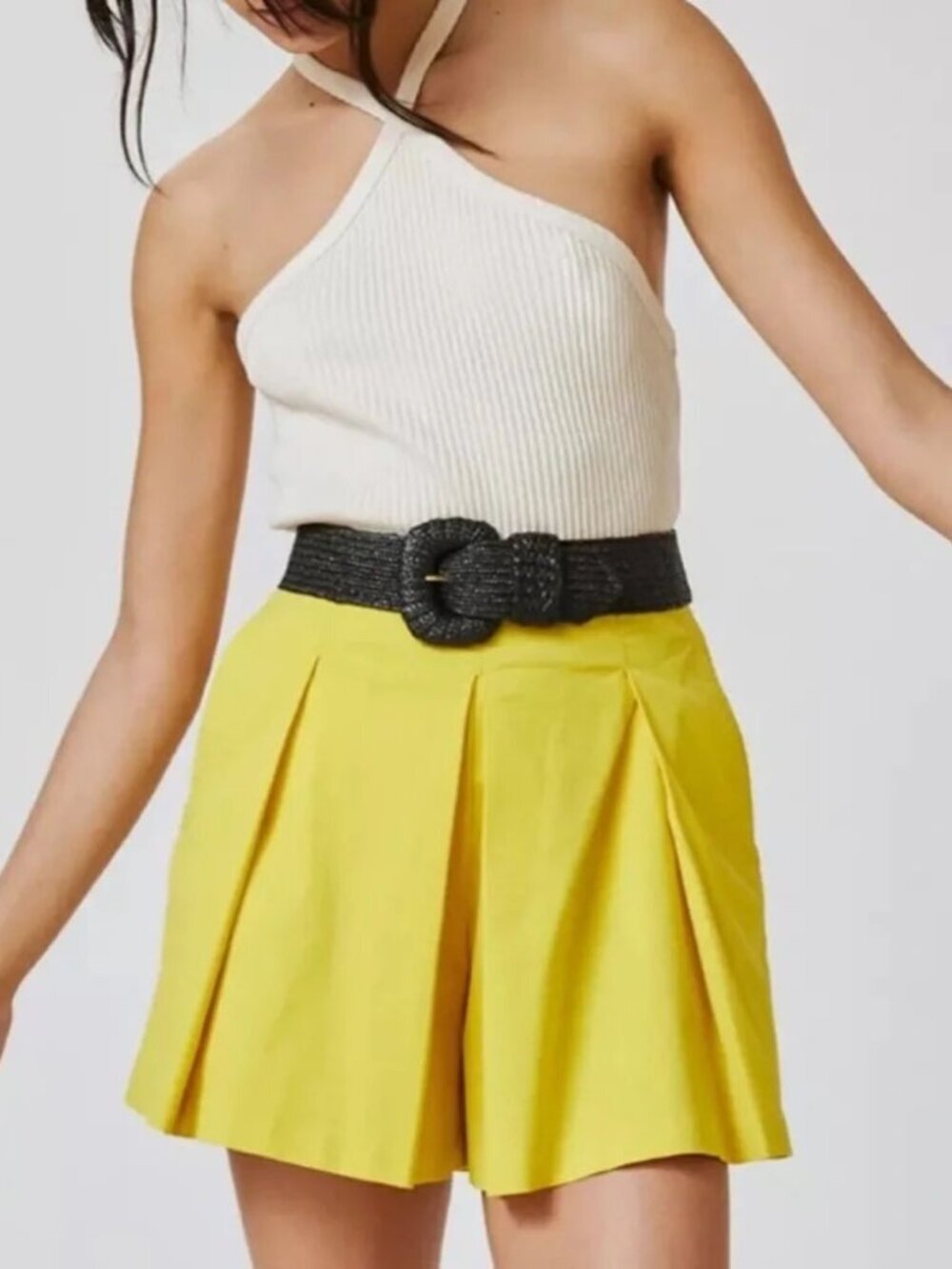 Anthro l Maeve Pleated Chino Skort Shorts